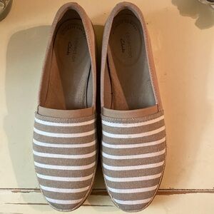 Clarks slip ons